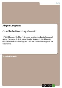 Produktbild: Gesellschaftsvertragstheorie