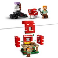 LEGO Minecraft 21179 Das Pilzhaus, Spielzeug ab 8 Jahren