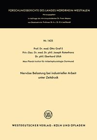 Produktbild: Nerv&ouml;se Belastung bei industrieller Arbeit unter Zeitdruck