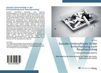 Produktbild: Soziale Unterschiede in der Entscheidung zum Rauchausstieg