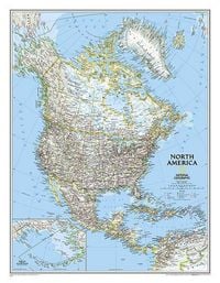 Produktbild: National Geographic North America Wall Map - Classic (23.5 X 30.25 In)