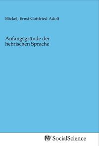 Produktbild: Anfangsgr&uuml;nde der hebrischen Sprache