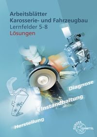 Produktbild: L&ouml;sungen zu 20334 Arbeitsbl&auml;tter Karosserie- und Fahrzeugbau LF 5-8
