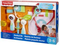 Mattel - Fisher-Price Arzttasche 7 Teile, Kinder-Spielzeug, Kinder Arztkoffer