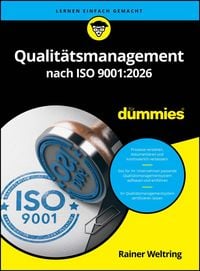 Produktbild: Qualit&auml;tsmanagement nach ISO 9001:2026 f&uuml;r Dummies