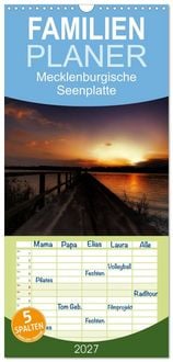 Produktbild: Familienplaner 2027 - Mecklenburgische Seenplatte - zum Tr&auml;umen sch&ouml;n mit 5 Spalten (Wandkalender, 21 x 45 cm) CALVENDO