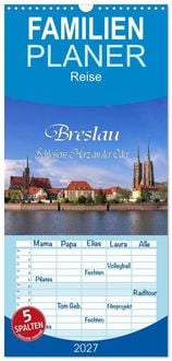 Produktbild: Familienplaner 2027 - Breslau - Schlesiens Herz an der Oder mit 5 Spalten (Wandkalender, 21 x 45 cm) CALVENDO