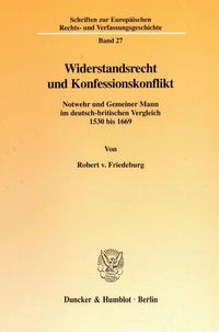 Produktbild: Widerstandsrecht und Konfessionskonflikt.