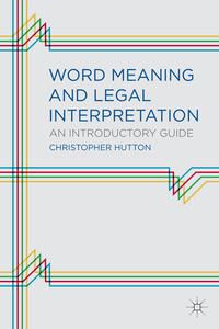Produktbild: Word Meaning and Legal Interpretation