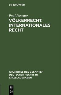 Produktbild: V&ouml;lkerrecht. Internationales Recht