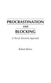 Produktbild: Procrastination and Blocking