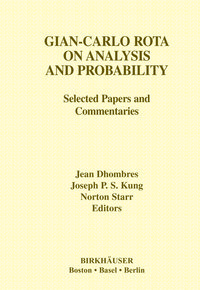 Produktbild: Gian-Carlo Rota on Analysis and Probability