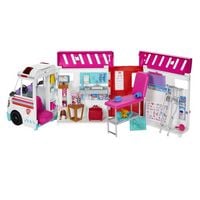 Produktbild: Barbie 2-in-1 Krankenwagen Spielset
