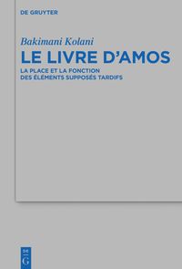Produktbild: Le livre d&rsquo;Amos