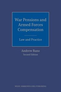 Produktbild: Bano, A: War Pensions and Armed Forces Compensation: Law and