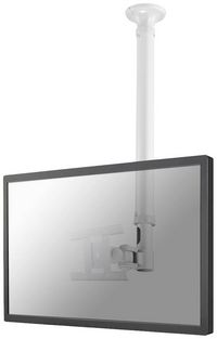 Produktbild: Neomounts FPMA-C100WHITE Monitor-Deckenhalterung 1 Display(s) 25,4 cm (10") - 76,2 cm (30") Wei&szlig; H&ouml;henverstellbar, Neigbar, Schwenkbar, Rotierbar