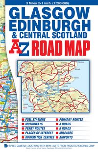 Produktbild: Glasgow, Edinburgh and Central Scotland A-Z Road Map
