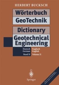 Produktbild: W&ouml;rterbuch GeoTechnik Dictionary Geotechnical Engineering