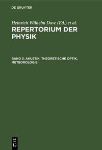 Produktbild: Akustik, Theoretische Optik, Meteorologie