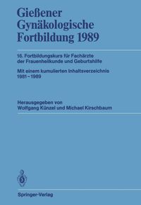 Produktbild: Gie&szlig;ener Gyn&auml;kologische Fortbildung 1989