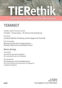 Produktbild: TIERethik (14. Jahrgang 2022/1)