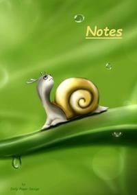 Produktbild: Notizbuch A5 dotted [Snail - Schnecke] Softcover von Daily Paper Design | 80 Seiten | als Tagebuch, Bullet Journal, Notizheft | &amp; aus nachhaltiger und umweltschonender Forstwirtschaft