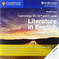 Produktbild: Carey, R: Cambridge IGCSE (R) and O Level Literature in Engl
