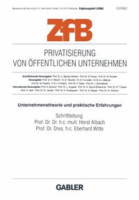 Produktbild: Privatisierung von &ouml;ffentlichen Unternehmen