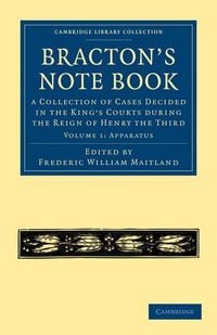 Produktbild: Bracton's Note Book - Volume 1