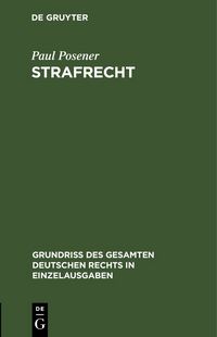 Produktbild: Strafrecht