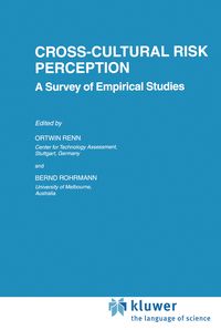 Produktbild: Cross-Cultural Risk Perception