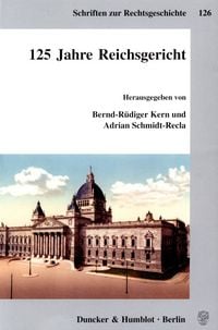 Produktbild: 125 Jahre Reichsgericht.