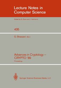 Produktbild: Advances in Cryptology - CRYPTO '89