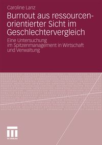 Produktbild: Burnout aus ressourcenorientierter Sicht im Geschlechtervergleich