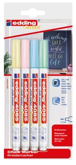 Produktbild: Edding Kreidemarker 4085 pastell 4er Set