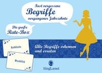 Produktbild: Fast vergessene Begriffe. Das gro&szlig;e Quiz-Spiel f&uuml;r Senioren. Das Spiel f&uuml;r Senioren rund um Begriffe aus fr&uuml;heren Tagen. Spiele-Box mit 100 Karten