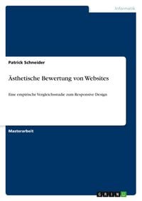 Produktbild: Ästhetische Bewertung von Websites