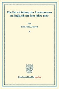 Produktbild: Die Entwickelung des Armenwesens in England
