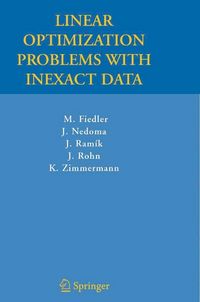 Produktbild: Linear Optimization Problems with Inexact Data