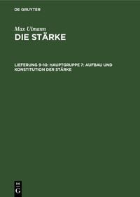 Produktbild: Hauptgruppe 7: Aufbau und Konstitution der St&auml;rke
