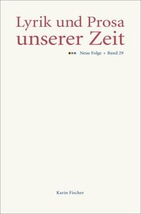 Produktbild: Lyrik und Prosa unserer Zeit