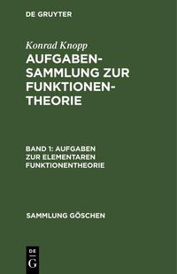 Produktbild: Aufgaben zur elementaren Funktionentheorie