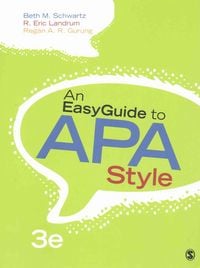 Produktbild: Schwartz, B: An EasyGuide to APA Style