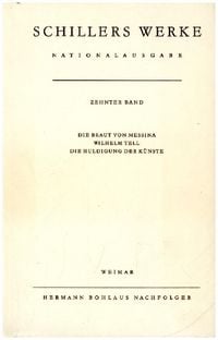Produktbild: Schillers Werke. Nationalausgabe