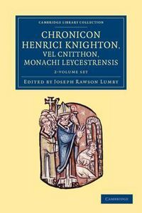 Produktbild: Chronicon Henrici Knighton Vel