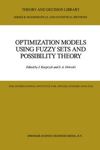 Produktbild: Optimization Models Using Fuzzy Sets and Possibility Theory