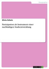 Produktbild: Partizipation als Instrument einer nachhaltigen Stadtentwicklung