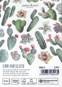 Produktbild: paper & you Block A6 Einkaufsliste, sortiert