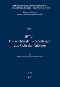 Produktbild: Hoeren, T: IPTV - wichtigsten Rechtsfragen