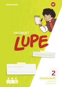 Produktbild: PASSWORT LUPE - Sprachbuch. Arbeitsheft 2 DS: inklusiv - Druckschrift